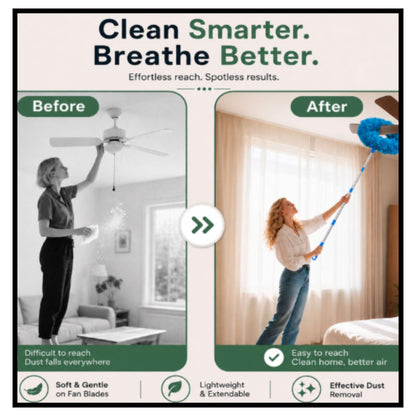 Fan Cleaner Brush with Long Rod