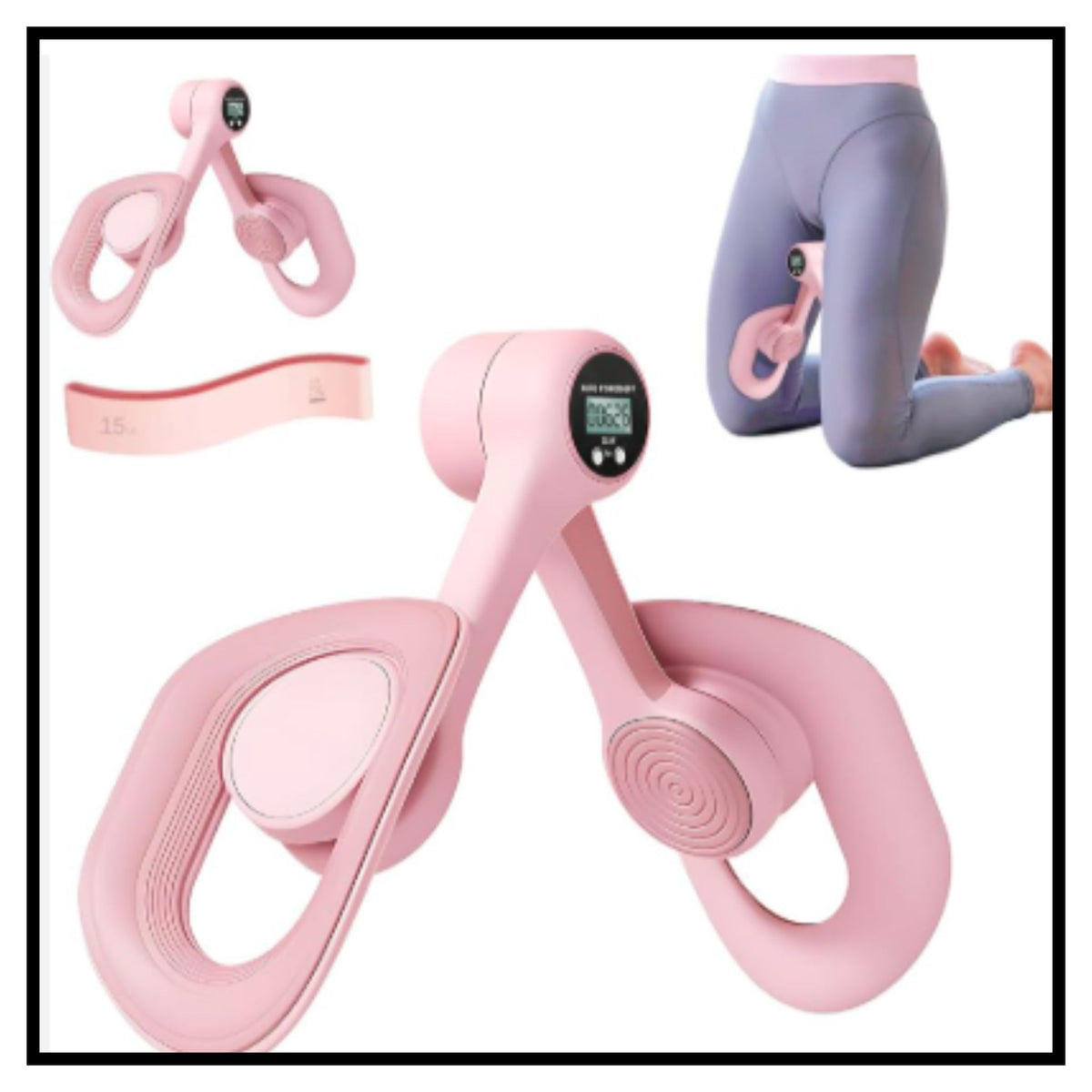 Thigh Master - Thigh and Pelvic Floor Trainer, Portable Pilates Equipment for Weight Loss and Toning