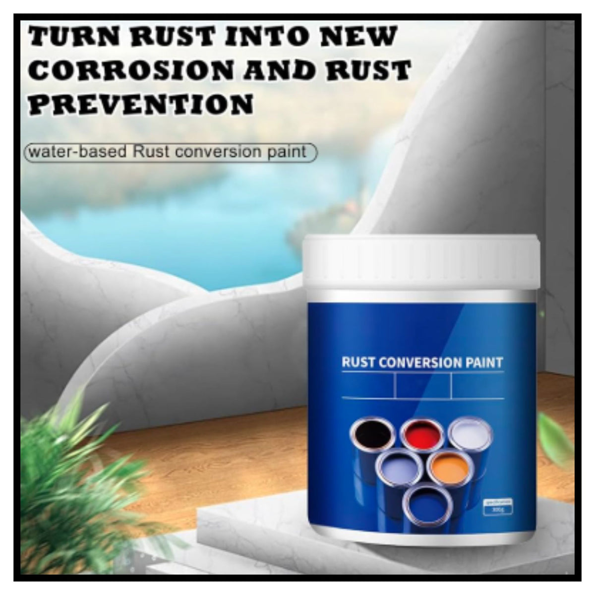 Weatherproof Rust Converter Paint(Pack of 2)