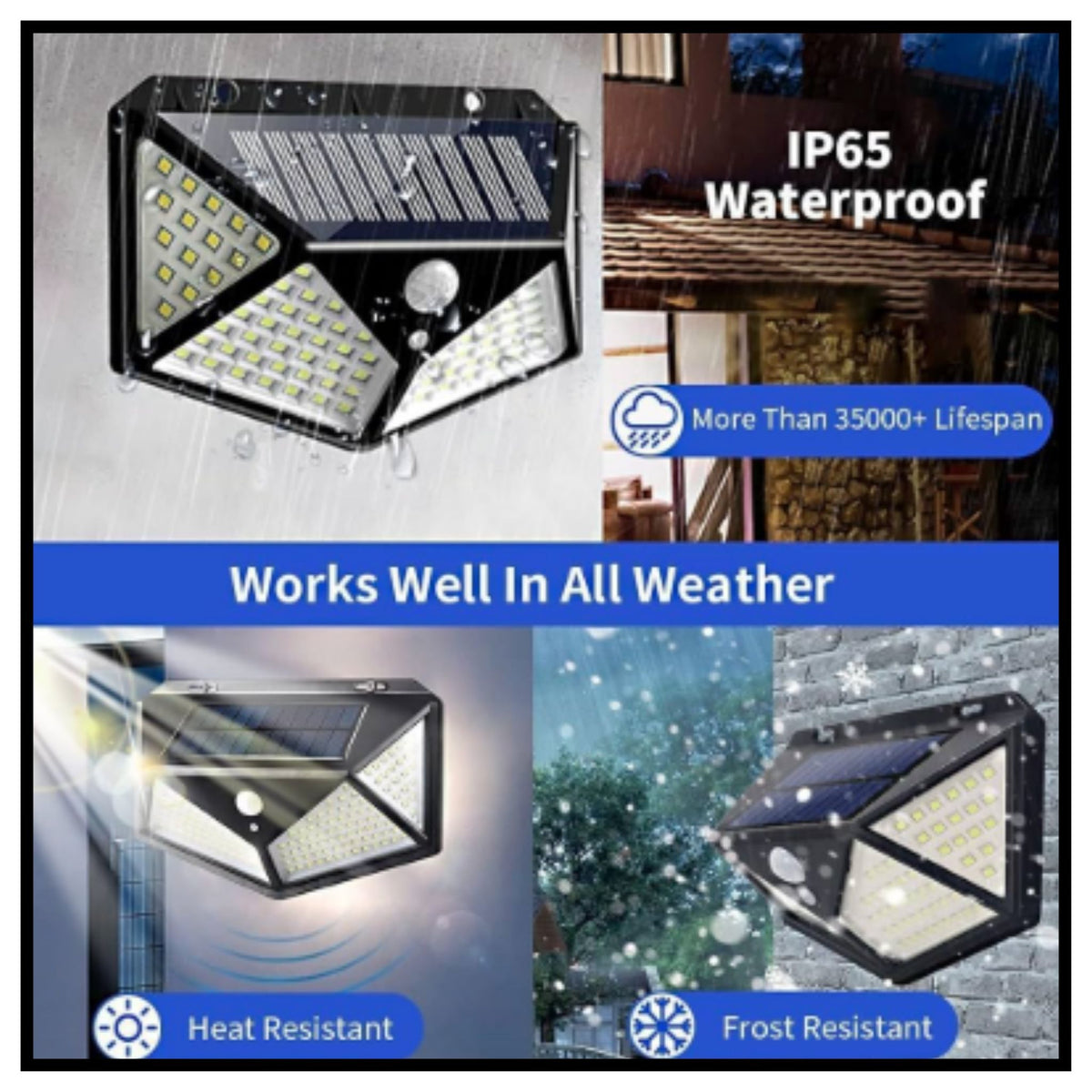 Latest Solar Lights for Garden 100 LED Motion Sensor