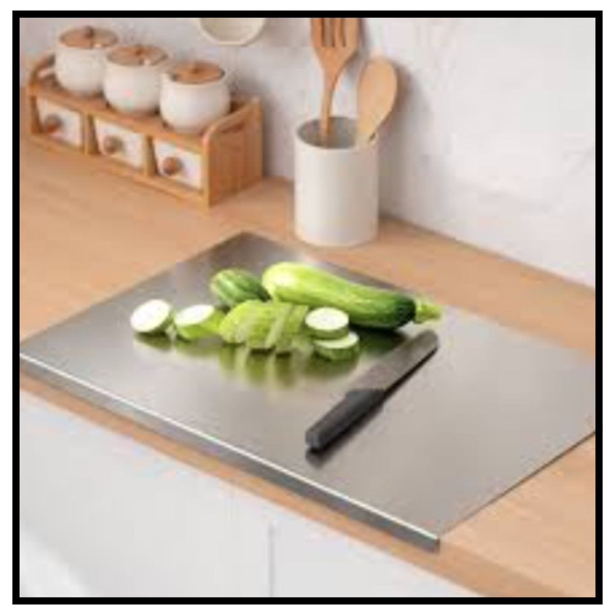 Stainless Steel Counter Top Chopping Board