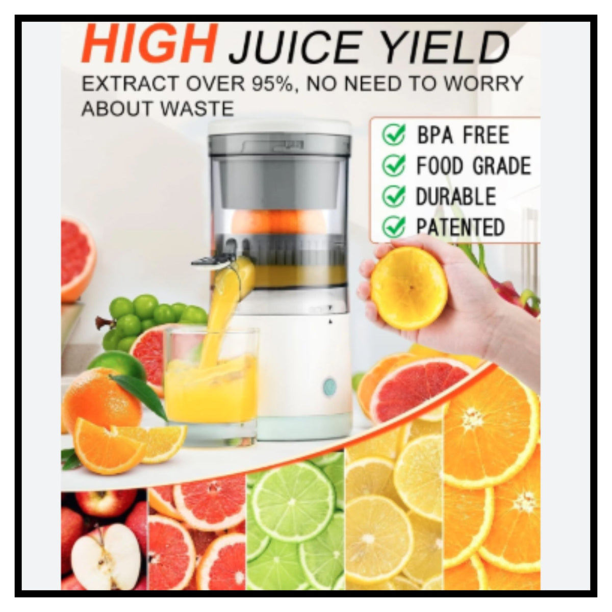 Portable Electric Citrus Juicer