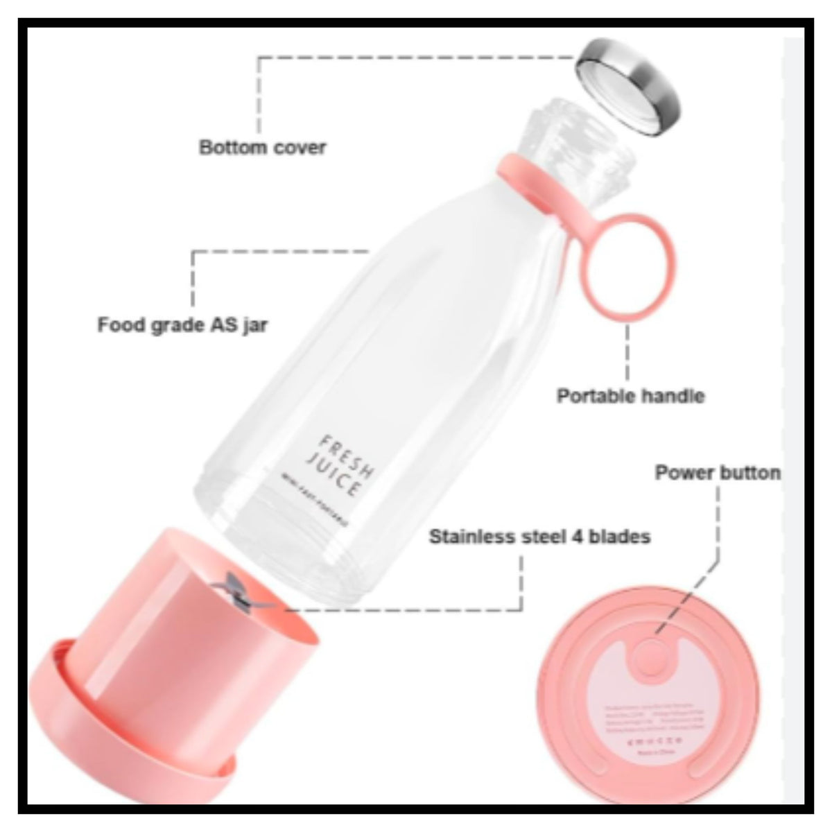 Traverl Portable Mini Juice Blender