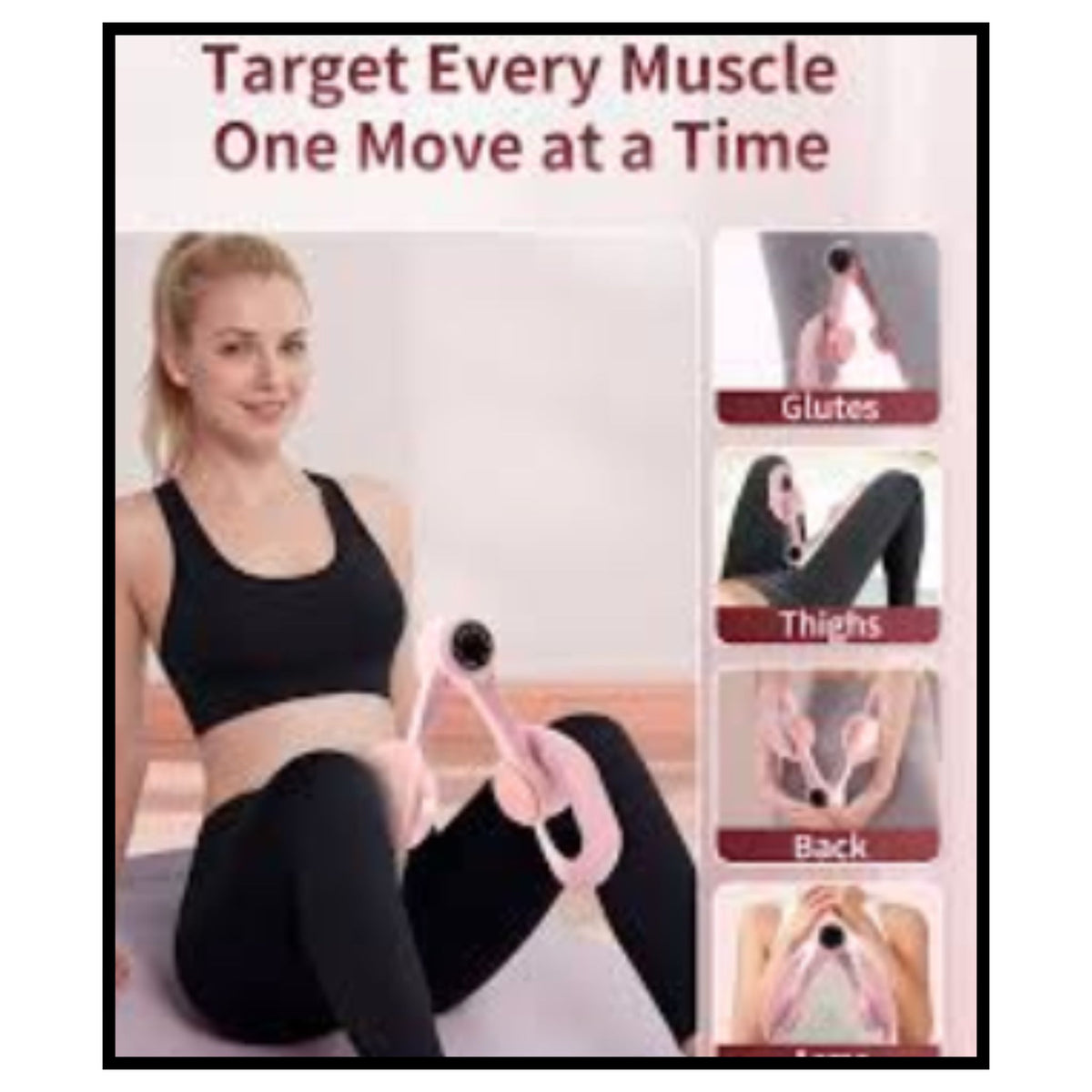 Thigh Master - Thigh and Pelvic Floor Trainer, Portable Pilates Equipment for Weight Loss and Toning