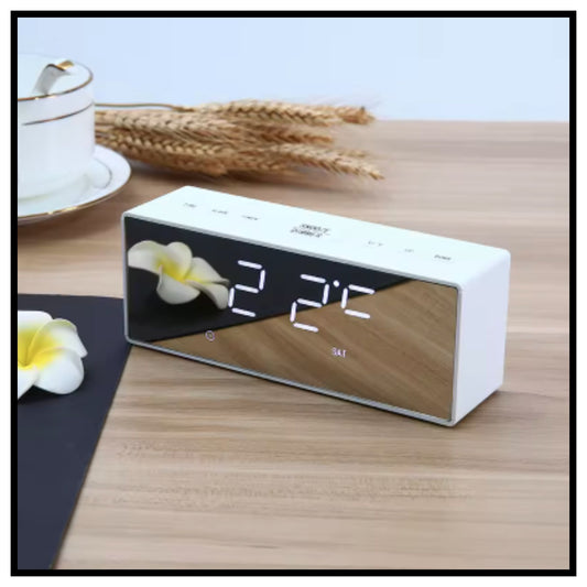 Digital Smart Back Light Table Mirror Alarm Clock