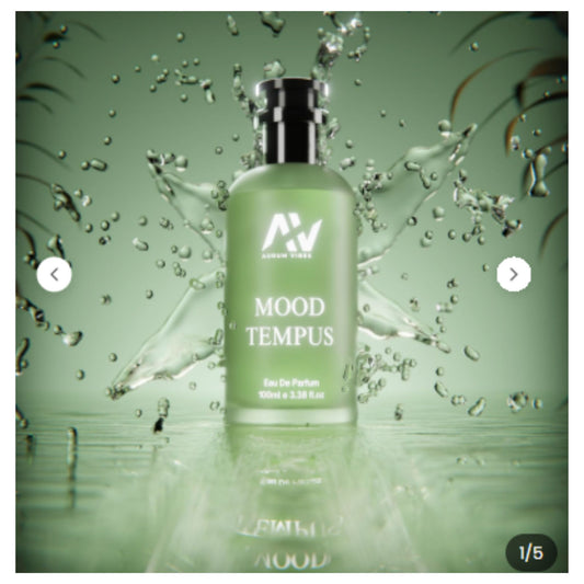 Aurum Vibes Mood Tempus Eau De Parfum 100ML bottle front view for men and women