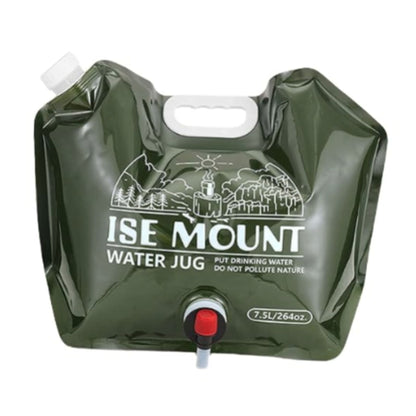 ISE MOUNT 7.5L Collapsible Water Jug Dark Green Bag