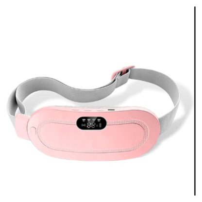 Pink Wearable Heated Belt With Digital Display and Adjustable Strap