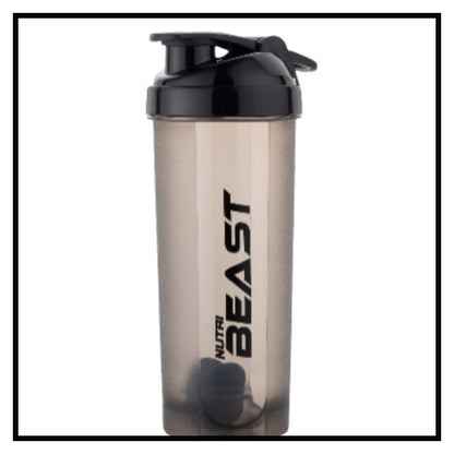 💪 Protein Shaker Bottle – Leakproof Gym Shaker for Protein Shakes and Smoothies – Nutri Beast Shaker Bottle