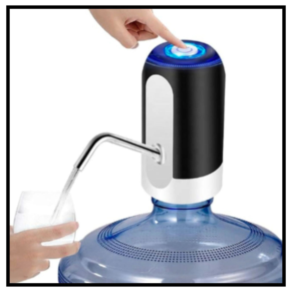 💧 Automatic Wireless Water Can Dispenser Pump for 20 Litre Bottle – One Touch Electric Water Pump on Blue 20L Can