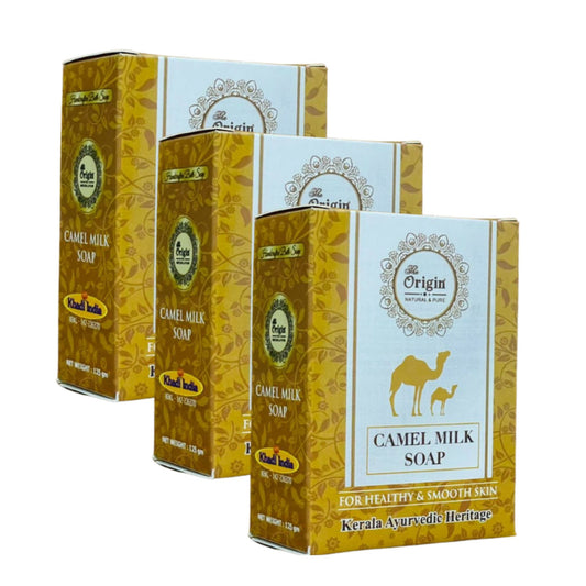 camel milk 125gm coconut oil handmade natural pure soap pack of 3 nourishing