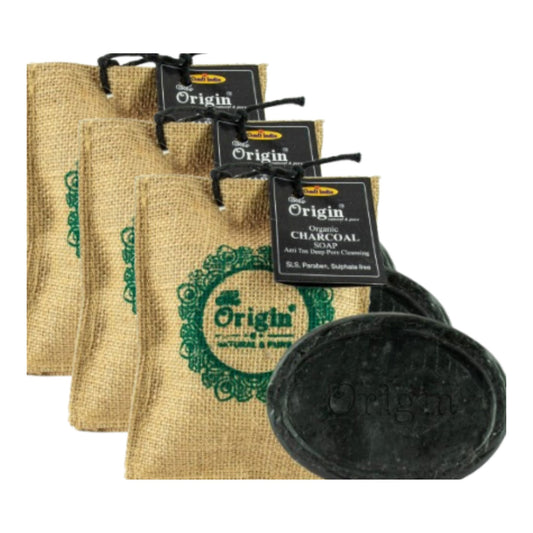charcoal soap 150gm bag coconut oil handmade natural pure soap pack of 3 deep cleansing