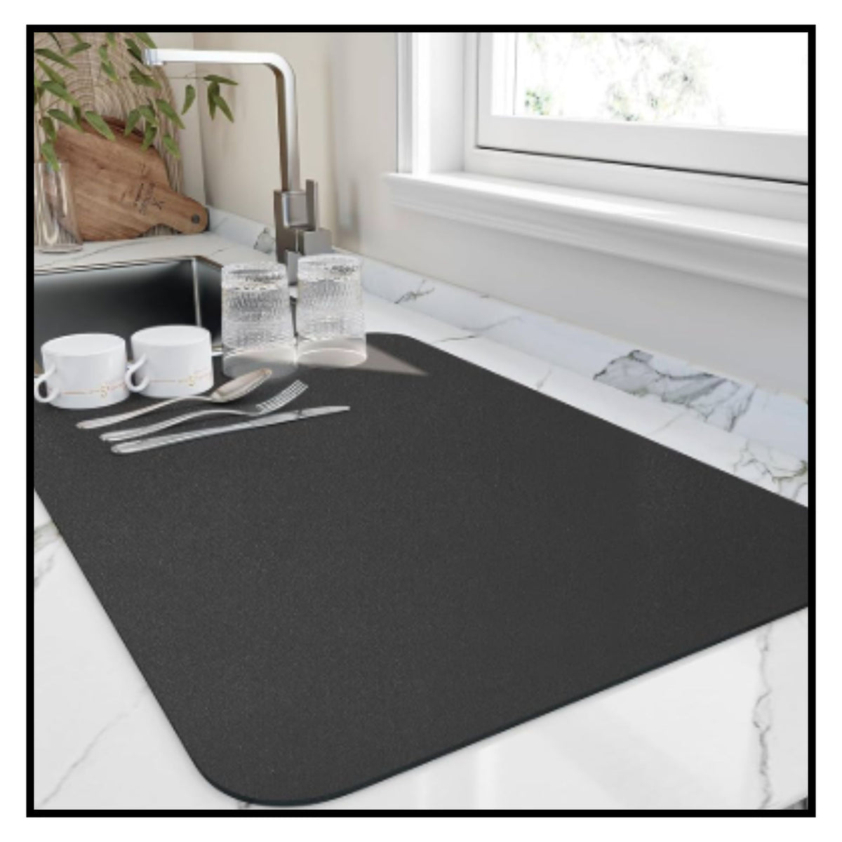 drying mat for kitchen water absorbent mat pack of 2