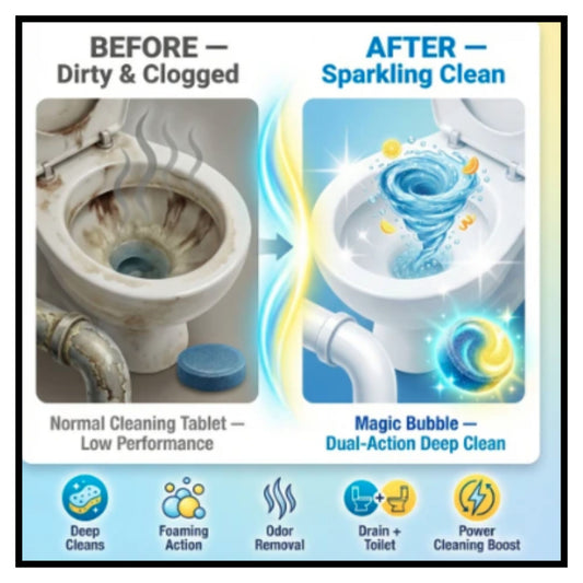 Dula action magic toilet cleaning tablets 24 tablets pack of 2 dual action