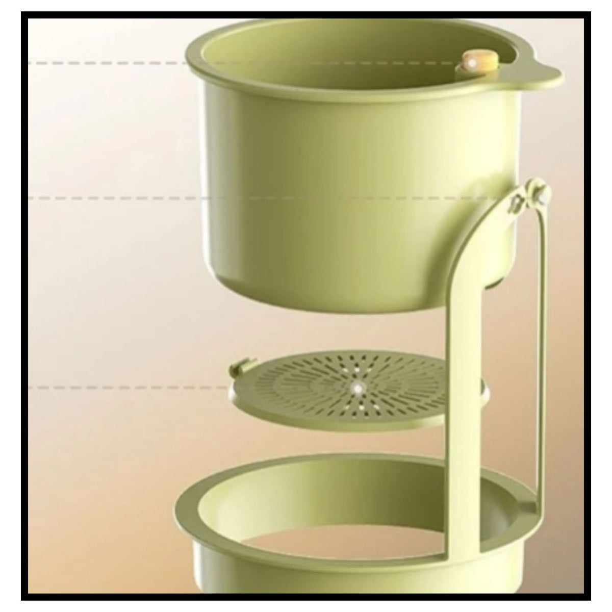 Hanging sink drain basket with filter for kitchen sponge soap storage
