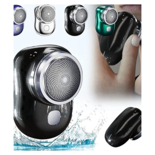 Mini Electric Razor for Men Black Type C Fast Charging - Portable Compact Shaver for Travel