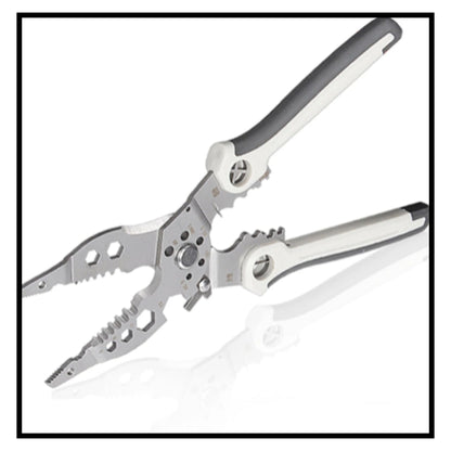 Multifunctional wire stripper combination snap ring plier 8 inch for electrical work
