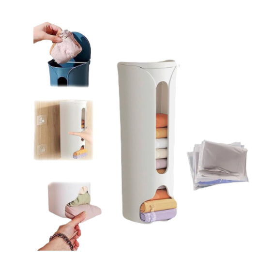 multipurpose wall mounted cabinet storage organizer plastic bag holder laundry hamper
