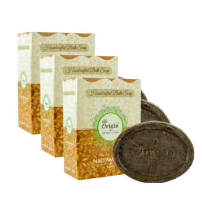 nalpamaradi 125gm coconut oil handmade natural pure soap pack of 3 ayurvedic