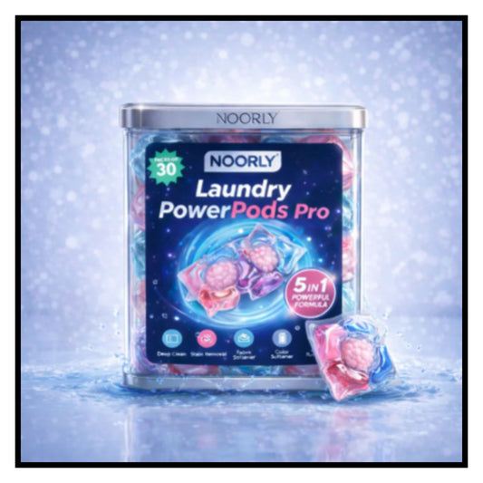 Noorly laundry powerpods pro laundry pods pack of 30 in clear container