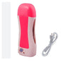Pink and white roll on wax warmer machine depilatory applicator heater with power cord for women hair removal at home - RS HomeTech