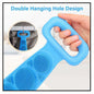 Silicone back scrubber belt with double hanging hole design