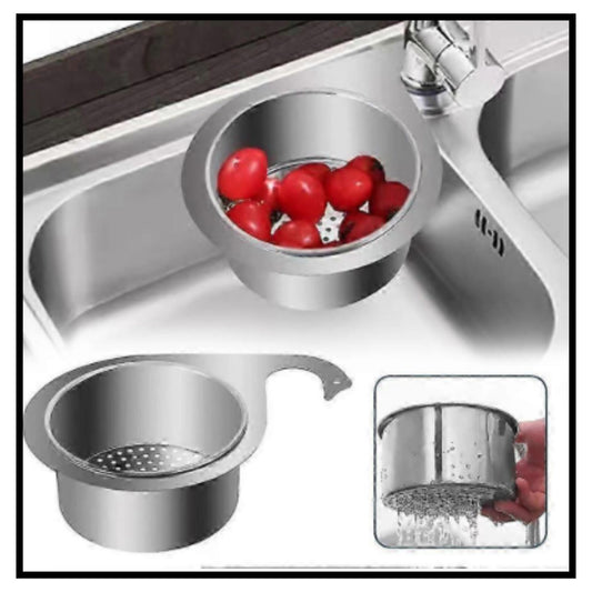Stainless steel swan sink strainer basket for kitchen sink drain fruit washing