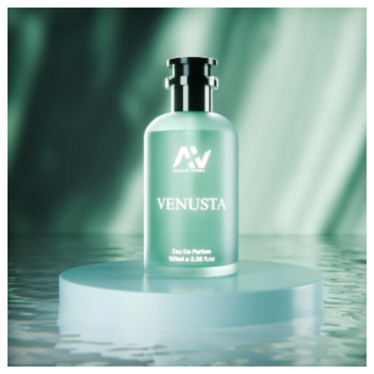 Venusta Male Perfume 100ML Frosted Mint Green Bottle - Premium Long Lasting Masculine Perfume for Men 1