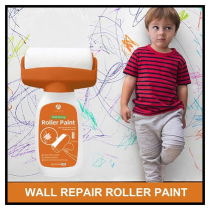 Wall repair roller paint all in one DIY compact roller for stains cracks touch ups