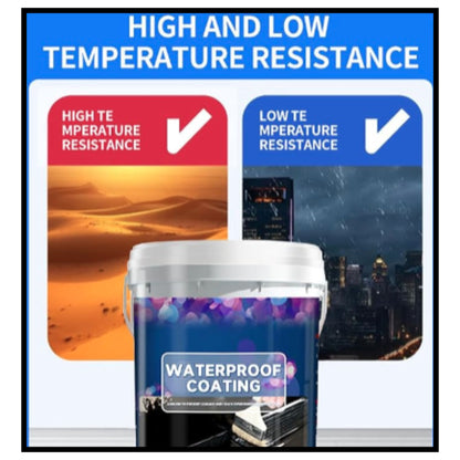 Waterproof coating bucket high and low temperature resistance promotional graphic