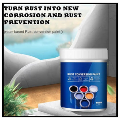 Weatherproof rust converter paint pack of 2 water based anti rust metallic primer